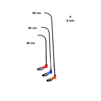 3 Parça Sustalı Set 40-60-90 cm / 8 mm 