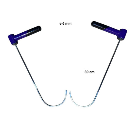 2 Parça Sustalı Kanca - Paslanmaz Çubuk Takımı