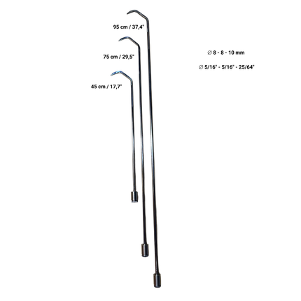 26 Parça Döndürülebilir ve Taktik Saplı Paslanmaz Çelik Çubuk Takımı 