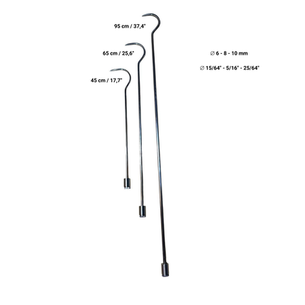 26 Parça Döndürülebilir ve Taktik Saplı Paslanmaz Çelik Çubuk Takımı 