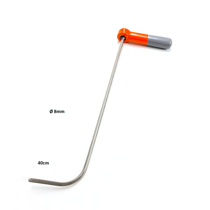 Tek Parça Sustalı Çubuk - 40cm/8mm - 360 Derece 