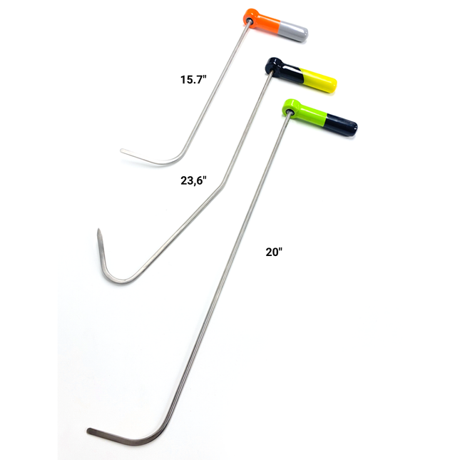 3 Parça Sustalı Çubuk Takımı 40-50-60 cm / 8 mm 360 Derece 