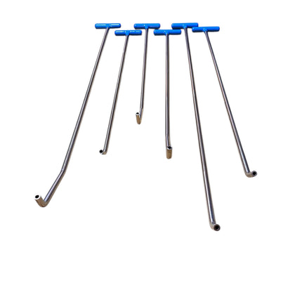 6 Parça Paslanmaz Çelik Ucu Değişen Çift Kıvrım Set 5/16 Uç